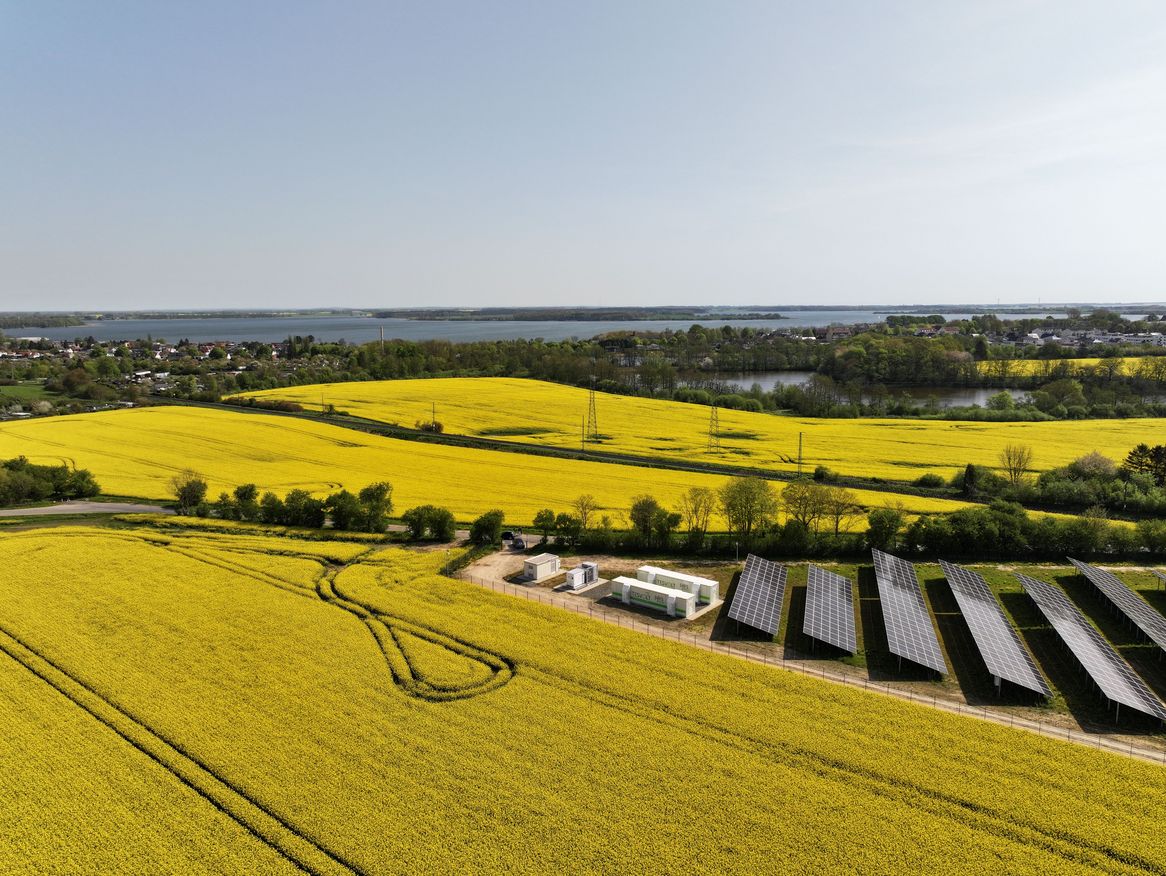 Photovoltaikanlage der Stadtwerke Stralsund in Voigdehagen bei Stralsund